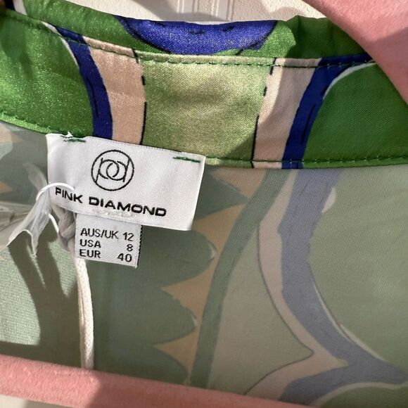 NWT Pink Diamond Jane Satin Ls Maxi Sz 8 - Picture 5 of 8